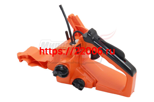 Бензобак "Цыганка" 38 с праймером (рукоятка задняя в сборе: ручка, курок газа, фильтр топлив.)