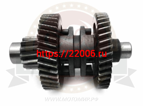 Вал КПП 157QMJ (ATV150) Т150 с шестернями (L=117mm) (промежуточный) Dingo н.о. Вал КПП 157QMJ (ATV150) Т150 с шестернями (L=117mm) (промежуточный) Dingo н.о.