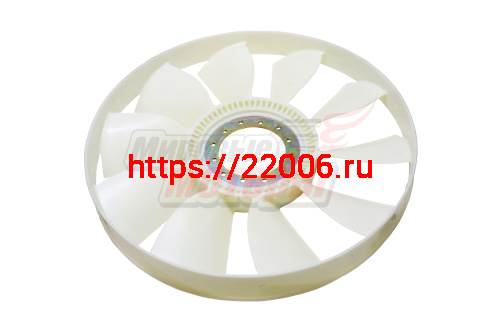 Вентилятор охлаждения 10 лопастей с ободом D-590mm HOWO (VG1500060447) Вентилятор охлаждения 10 лопастей с ободом D-590mm HOWO (VG1500060447)