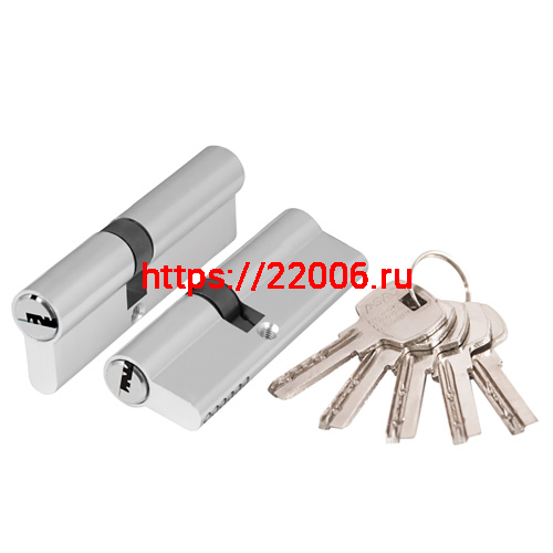 Цилиндровый Ajax (Аякс) механизм (AX200/80) AX2000Key80 (30+10+40) CP хром