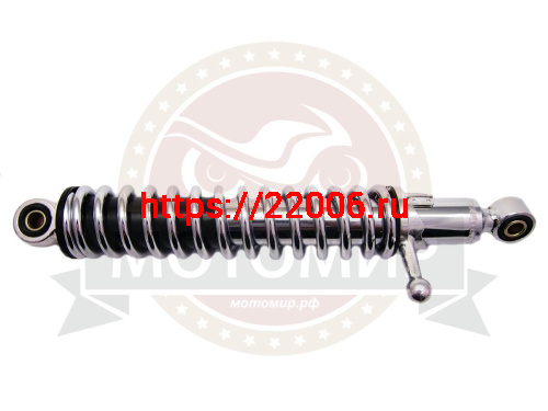 Амортизатор задний (L-325mm, D1-10mm, H1-18mm, D2-10mm, H2-18mm) Иж хром (импорт) (упак.20 шт) (Пр)