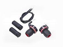 Комплект ручек перекл.скор.(ревошифт)3*7+ручки руля+рубашки, черно/красные, завод Sshine 3132666-2