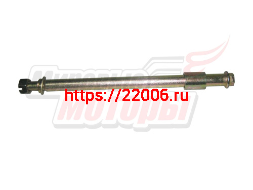 Ось 20х340 переднего колеса с гайкой и втулкой трицикл LF200ZH-2 (оригинал, заводск. Lifan)