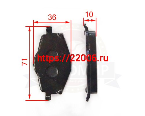 Колодки тормозные дисковые ATV 200-500 ,Yamaha YBR125  №2 (НАБОР)