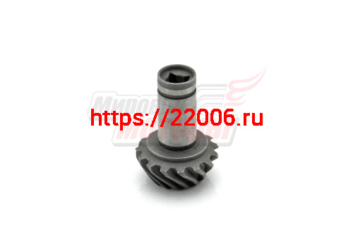 Шестерня ведущая коническая редуктора мотокосы (под квадрат 5 мм)