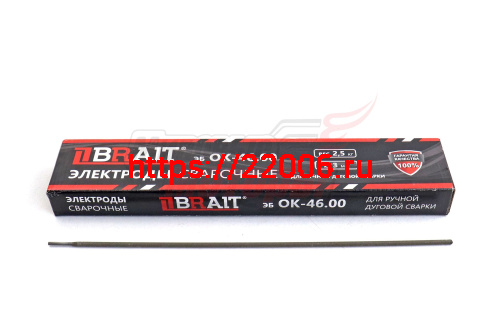 Электроды BRAIT ОК 46.00 (3*350мм, 2,5кг, рутил)