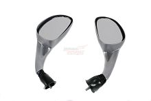 Зеркала (066) пласт. "Каплевидные" объемные серебристые (кол-во в упак. 40 шт.)