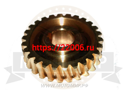 Шестерня червячного редуктора снегоуборочной л.с. машины 26 зуб. D22 Шестерня червячного редуктора снегоуборочной л.с. машины 26 зуб. D22