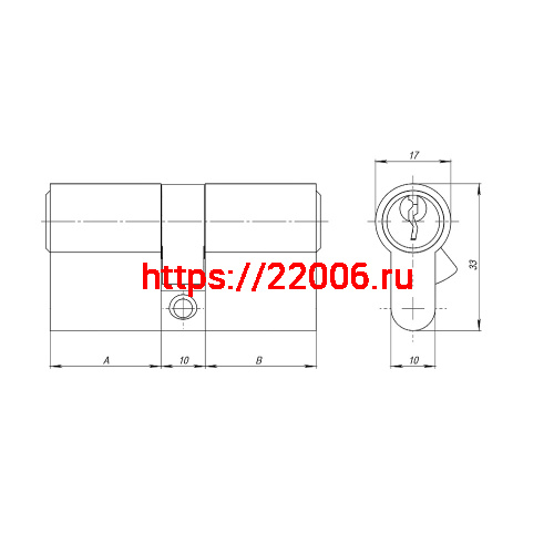 Цилиндровый Ajax (Аякс) механизм (AZ100/90) AZ1000Key90 (30+10+50) CP хром фото 3 Цилиндровый Ajax (Аякс) механизм (AZ100/90) AZ1000Key90 (30+10+50) CP хром фото 3