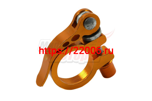 Зажим подседельный с эксцентриком 31,8 мм(желтый)
