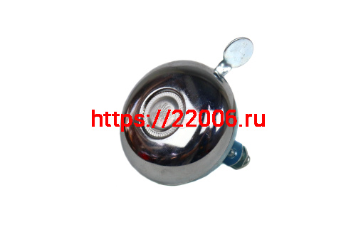 Звонок Вело хром БОЛЬШОЙ (D57мм) Звонок Вело хром БОЛЬШОЙ (D57мм)