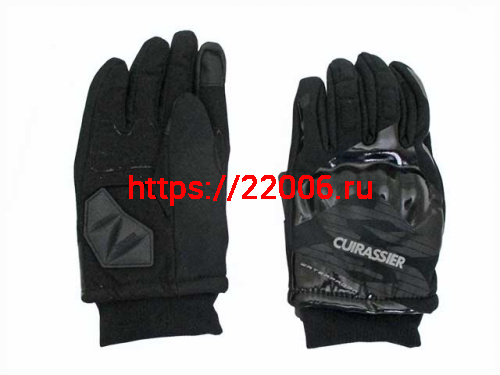 Перчатки Cuirassier RX100 черные  (M)
