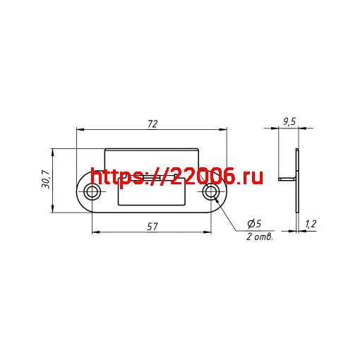 Ответная Ajax (Аякс) планка STRP-М29.02.03 штамп (коробка 60 шт) фото 2 Ответная Ajax (Аякс) планка STRP-М29.02.03 штамп (коробка 60 шт) фото 2