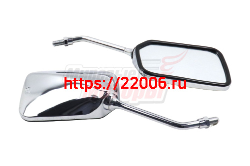 Зеркала (006) квадр. хром крепление в углу (в уп. 50 пар)