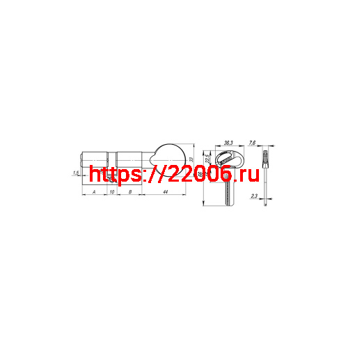 Цилиндровый Fuaro (Фуаро) механизм (D-PRO502/60) D-PRO5002Knob60(25+10+25) BL черный 5Key фото 3 Цилиндровый Fuaro (Фуаро) механизм (D-PRO502/60) D-PRO5002Knob60(25+10+25) BL черный 5Key фото 3