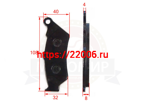 Колодки тормозные дисковые зад. HONDA (CB, NT, NX, SLR) YAMAXA DT125 Колодки тормозные дисковые зад. HONDA (CB, NT, NX, SLR) YAMAXA DT125